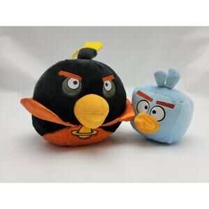 Lot Of 2 Angry Birds Plush Stuffed Animal Toy No Sound